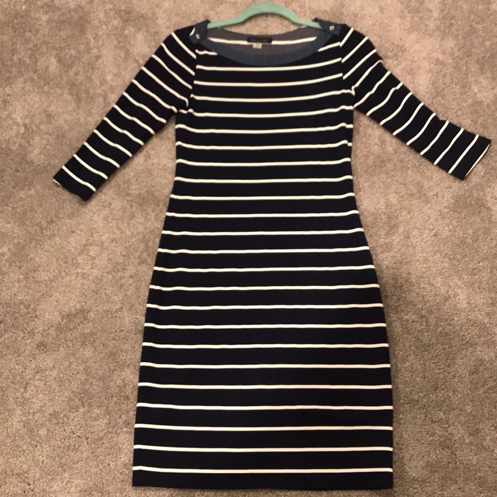 Tommy Hilfiger Navy striped dress size 2